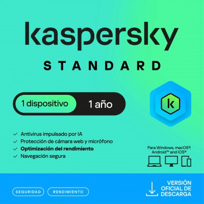 Kaspersky Standard 1 Dispositvo 1 Año (Anti-virus)